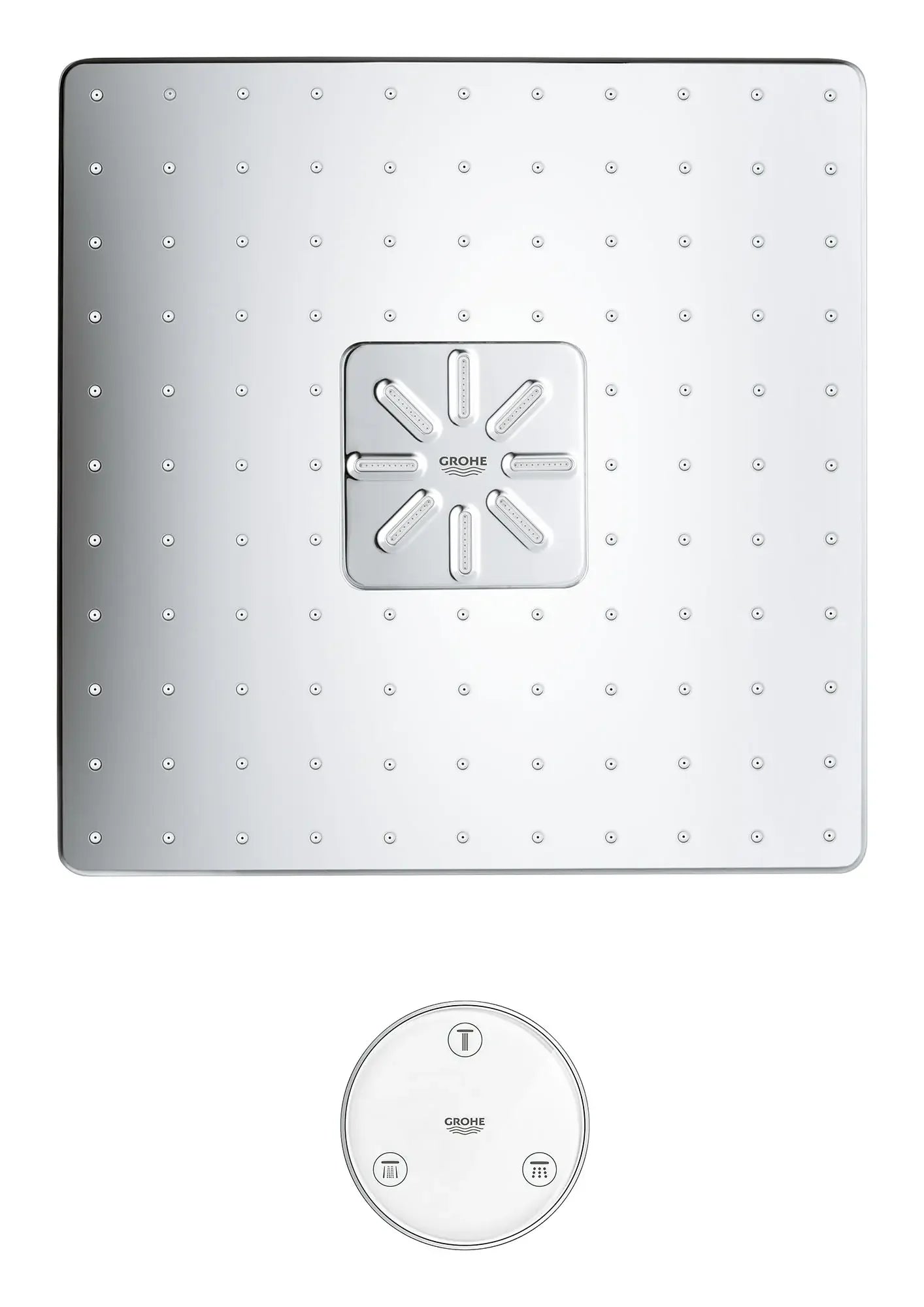 Grohe Rainshower 310 SmartConnect Shower Head with Remote, 12" - 2 Sprays, 1.75 GPM (6.6 L/min) - 26645