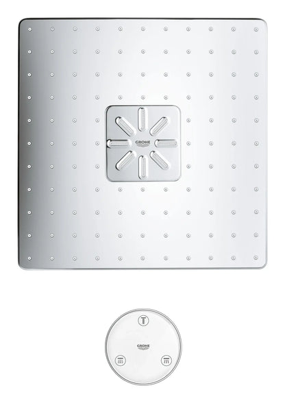 Grohe Rainshower 310 SmartConnect Shower Head with Remote, 12" - 2 Sprays, 1.75 GPM (6.6 L/min) - 26645