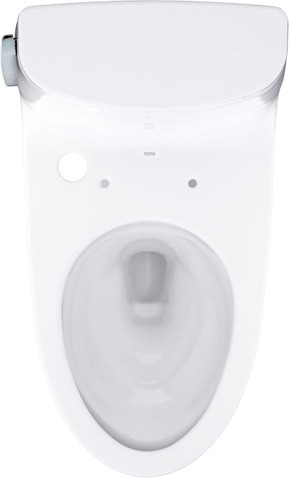 TOTO NEW Ultramax One-Piece Toilet - 1.28 GPF Universal Height Washlet+ Connection Less Seat