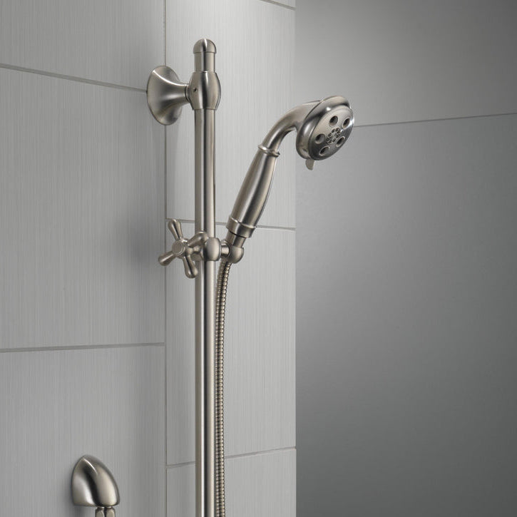 Delta Universal Showering H2Okinetic 3-Setting Slide Bar Hand Shower - 51308