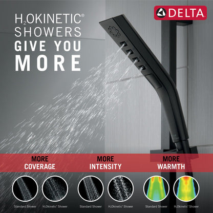 Delta H2Okinetic 3-Setting Slide Bar Hand Shower - 51799