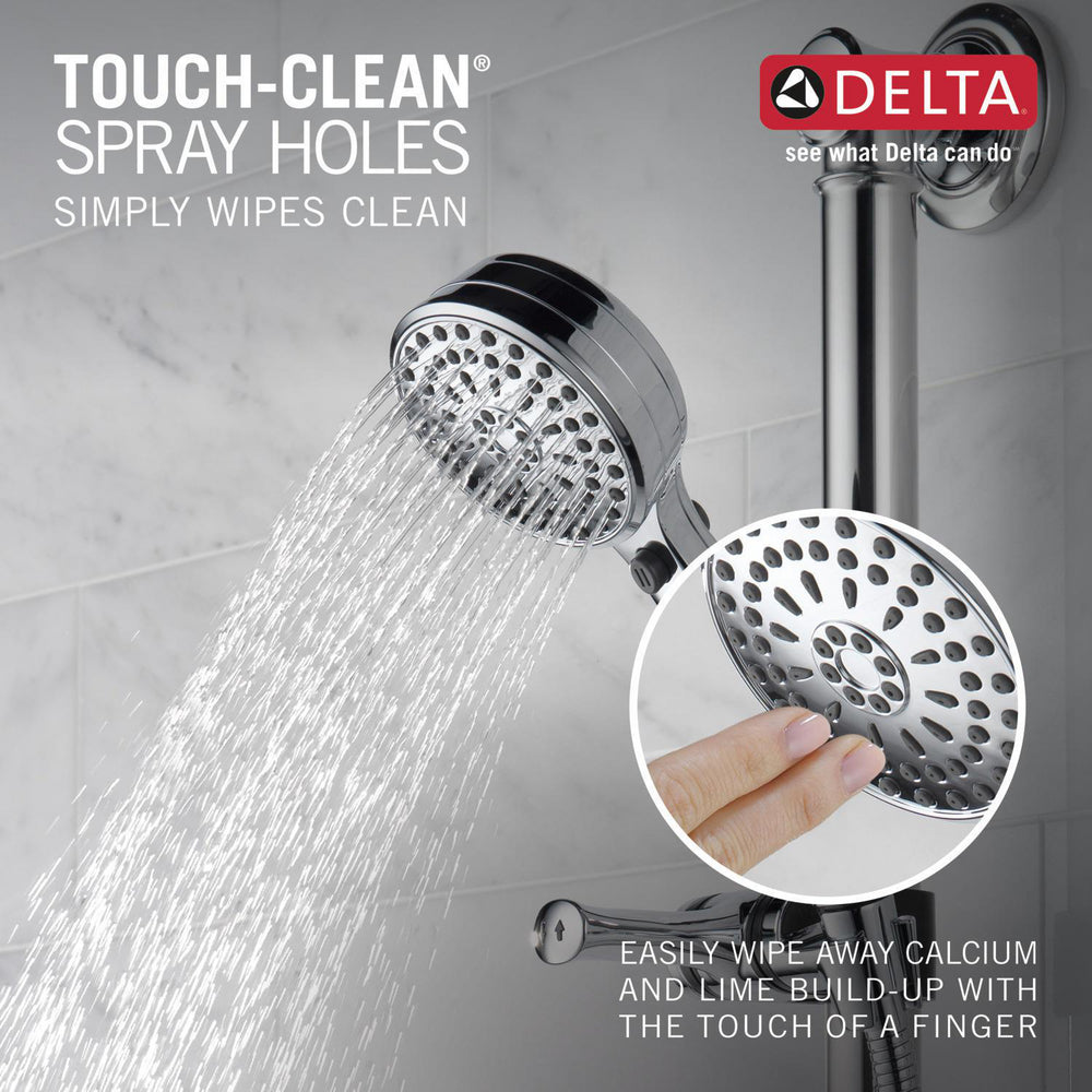 Delta ActivTouch 9-Setting Hand Shower with Traditional Slide Bar / Grab Bar - 51900