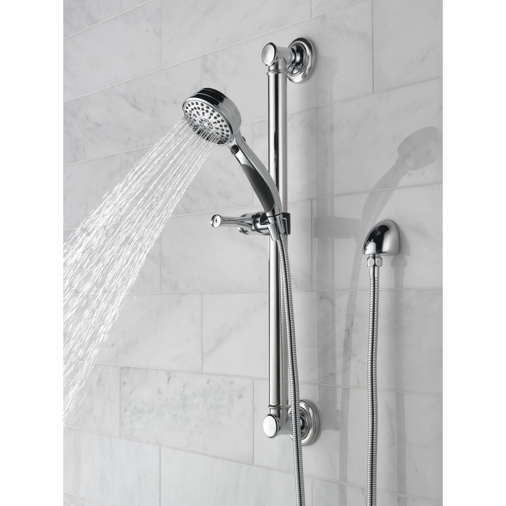 Delta ActivTouch 9-Setting Hand Shower with Traditional Slide Bar / Grab Bar - 51900