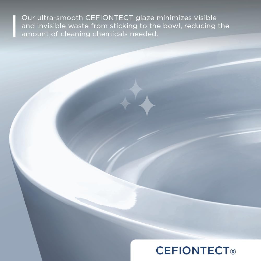 TOTO NEW Ultramax One-Piece Toilet - 1.28 GPF Universal Height Washlet+ Connection Less Seat