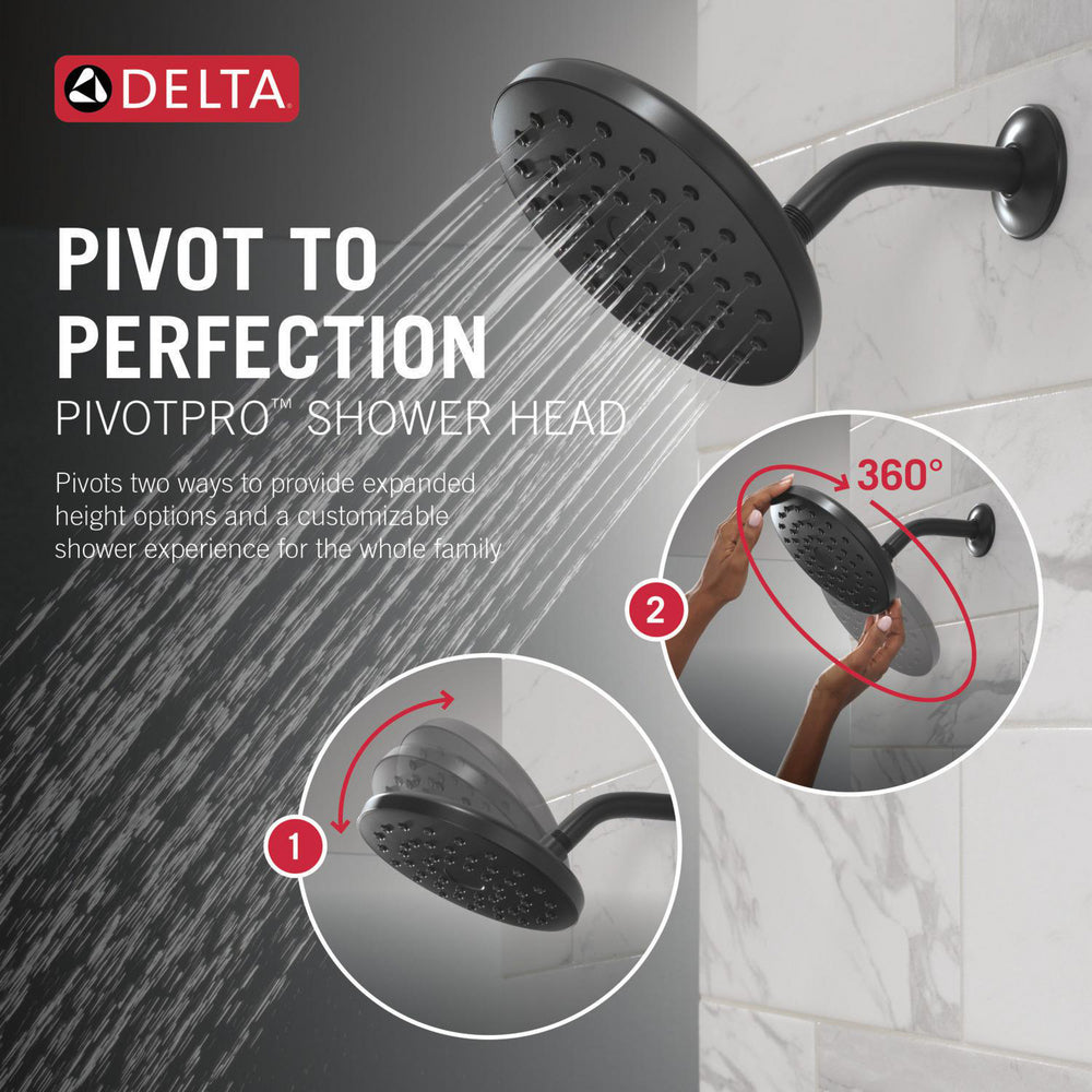 Delta PivotPro Raincan Shower Head - 52101-BL