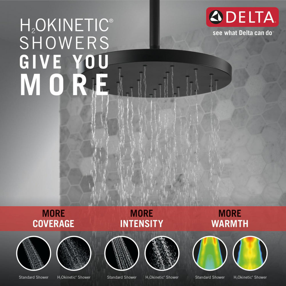 Delta H2Okinetic Single Setting Shower Head with UltraSoak - 52160
