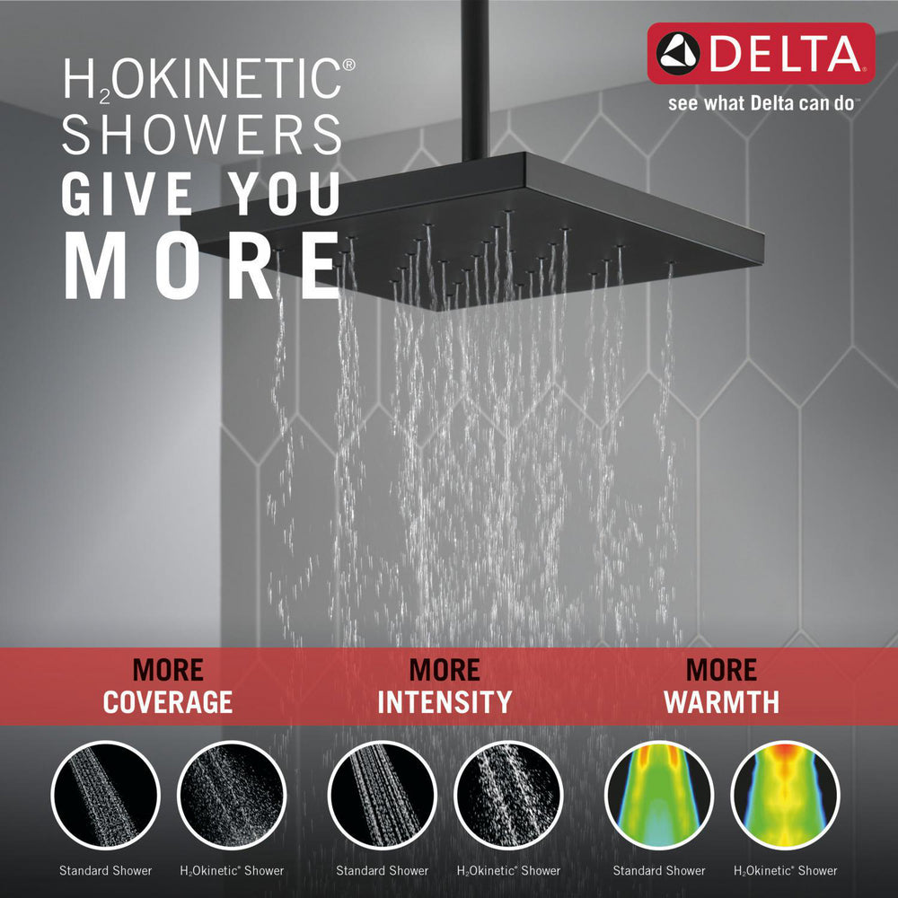 Delta H2Okinetic Single Setting Shower Head with UltraSoak - 52161