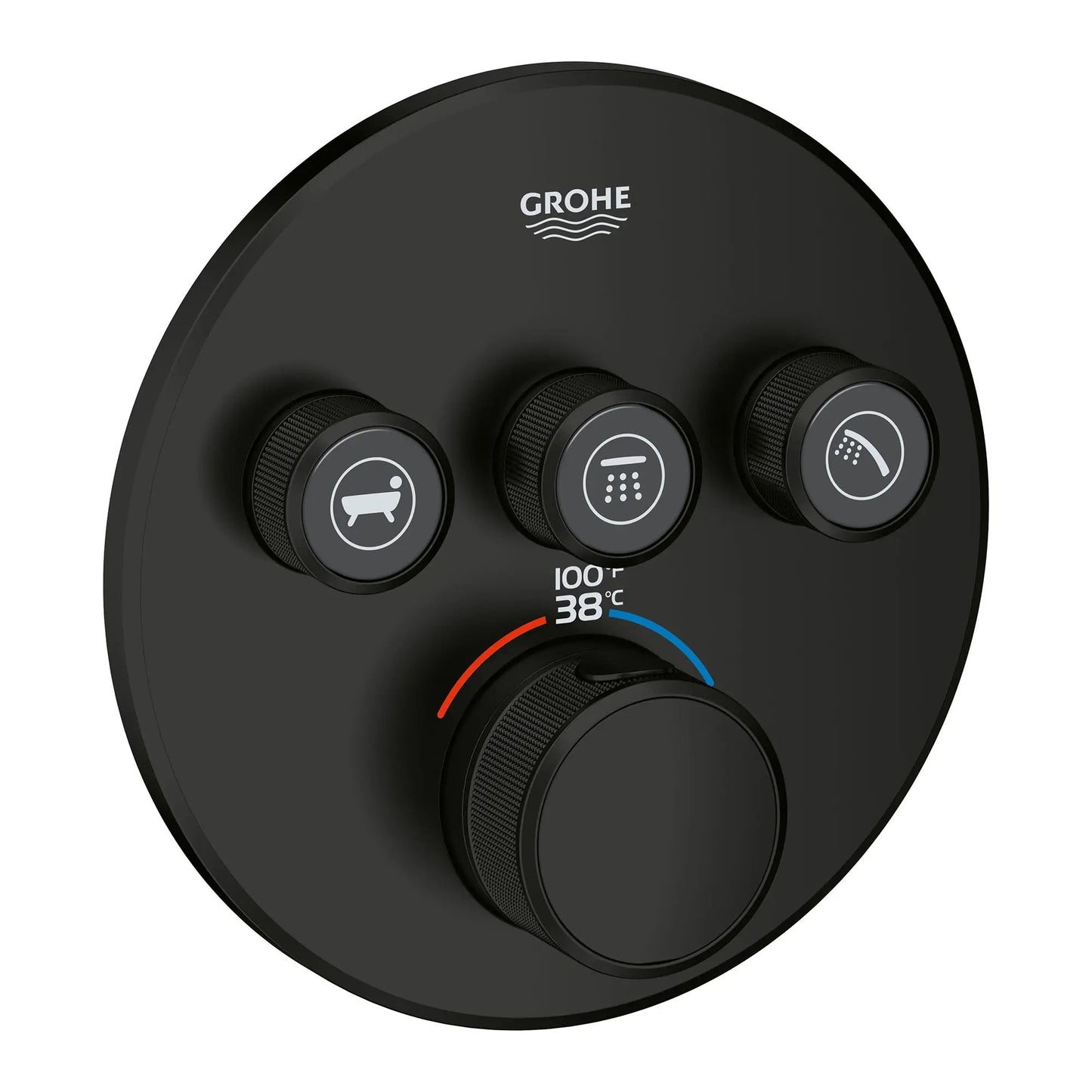 Grohe Grohtherm SmartControl Triple Function Thermostatic Valve Trim - 29138