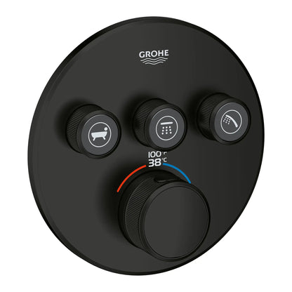 Grohe Grohtherm SmartControl Triple Function Thermostatic Valve Trim - 29138