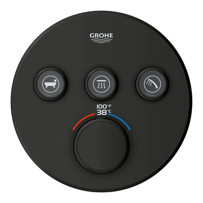 Grohe Grohtherm SmartControl Triple Function Thermostatic Valve Trim - 29138