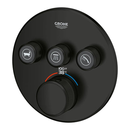 Grohe Grohtherm SmartControl Triple Function Thermostatic Valve Trim - 29138