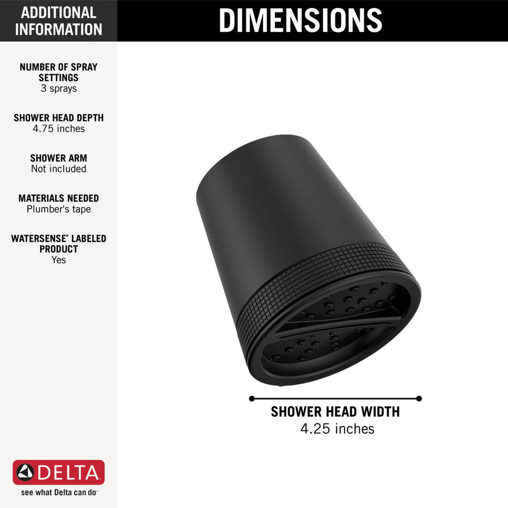 Delta 3-Setting Showerhead - 52386