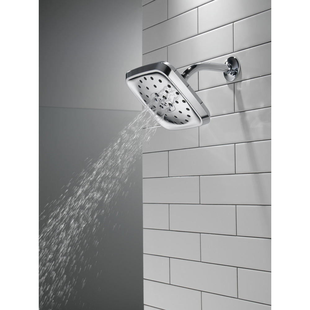 Delta Universal Showering H2Okinetic 4-Setting Shower Head with UltraSoak - 52460