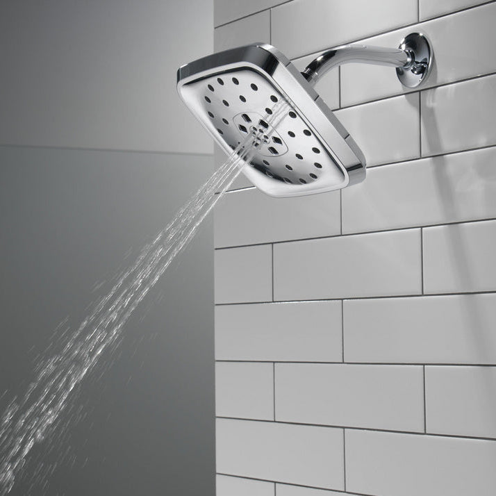 Delta Universal Showering H2Okinetic 4-Setting Shower Head with UltraSoak - 52460