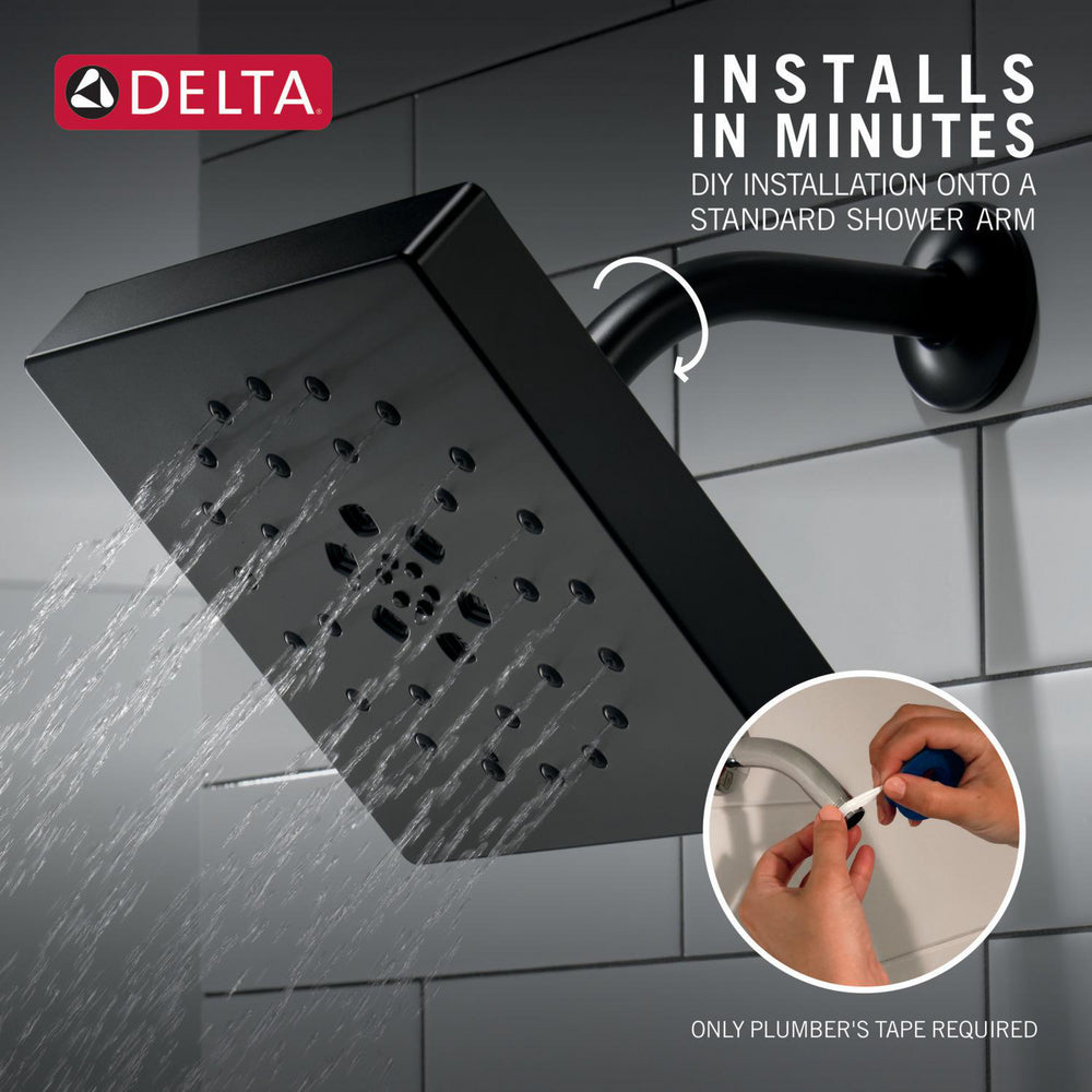 Delta H2Okinetic 4-Setting Shower Head with UltraSoak - 52484