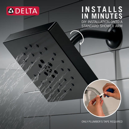 Delta H2Okinetic 4-Setting Shower Head with UltraSoak - 52484