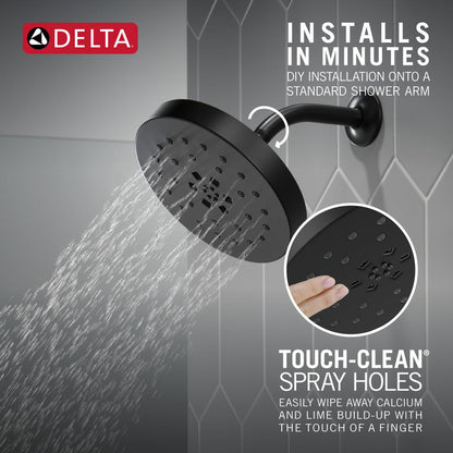 Delta Universal Showering H2Okinetic 4-Setting Shower Head with UltraSoak - 52488