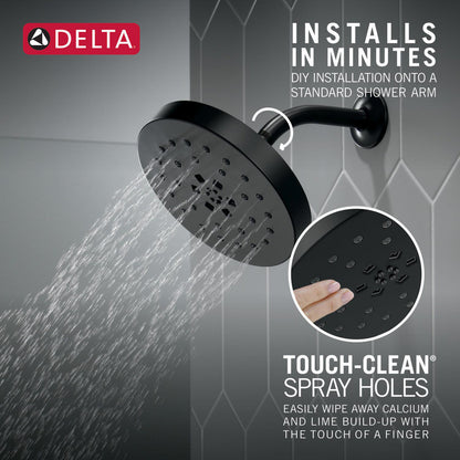 Delta Universal Showering H2Okinetic 4-Setting Shower Head with UltraSoak - 52488