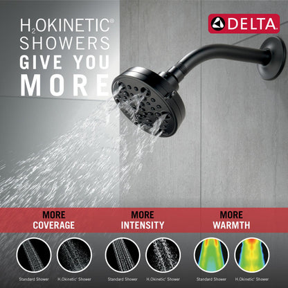 Delta Universal Showering H2Okinetic 5-Setting Contemporary Shower Head - 52638