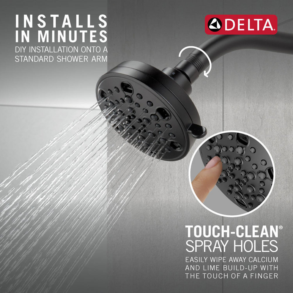 Delta Universal Showering H2Okinetic 5-Setting Contemporary Shower Head - 52638