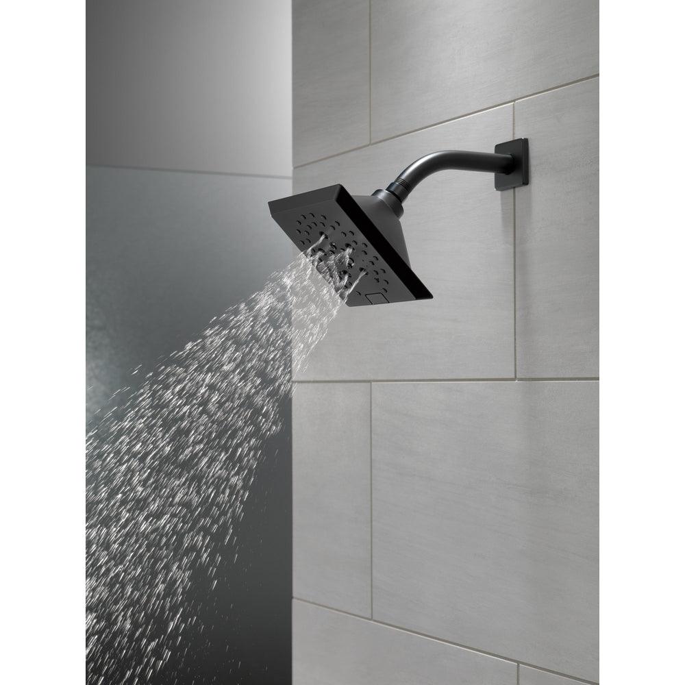 Delta Universal Showering H2Okinetic 5-Setting Angular Modern Raincan Shower Head - 52664