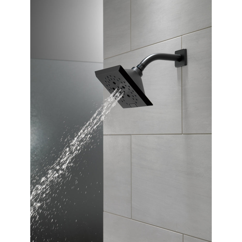 Delta Universal Showering H2Okinetic 5-Setting Angular Modern Raincan Shower Head - 52664