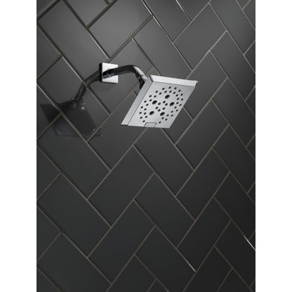 Delta Universal Showering H2Okinetic 5-Setting Angular Modern Raincan Shower Head - 52664