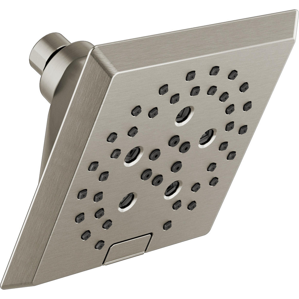 Delta Universal Showering H2Okinetic 5-Setting Angular Modern Raincan Shower Head - 52664