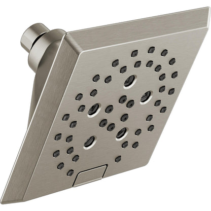 Delta Universal Showering H2Okinetic 5-Setting Angular Modern Raincan Shower Head - 52664