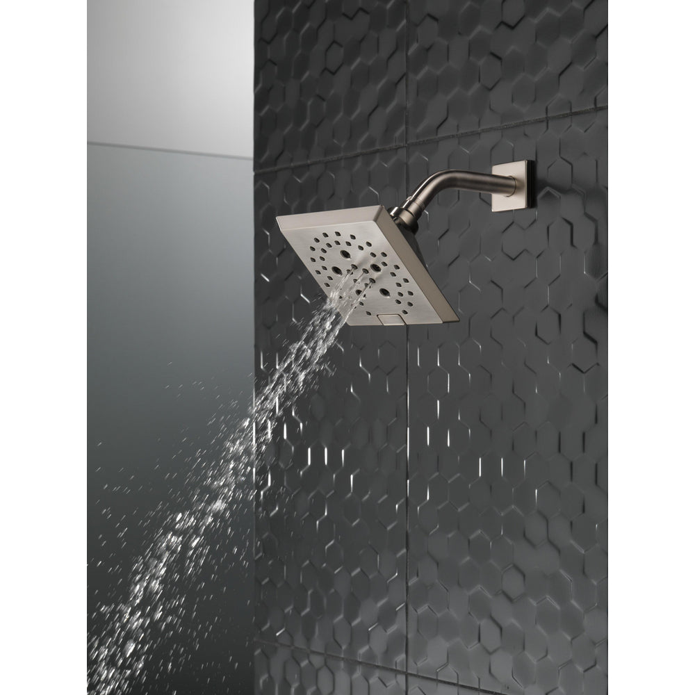 Delta Universal Showering H2Okinetic 5-Setting Angular Modern Raincan Shower Head - 52664