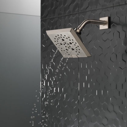 Delta Universal Showering H2Okinetic 5-Setting Angular Modern Raincan Shower Head - 52664