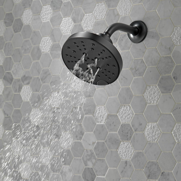 Delta Universal Showering H2Okinetic 5-Setting Contemporary Raincan Shower Head - 52668