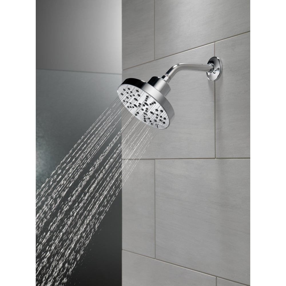 Delta Universal Showering H2Okinetic 5-Setting Contemporary Raincan Shower Head - 52668