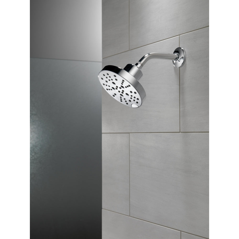 Delta Universal Showering H2Okinetic 5-Setting Contemporary Raincan Shower Head - 52668