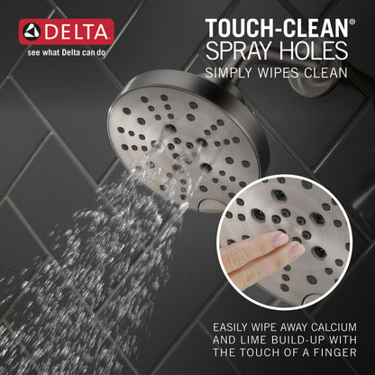 Delta Universal Showering H2Okinetic 5-Setting Contemporary Raincan Shower Head - 52668