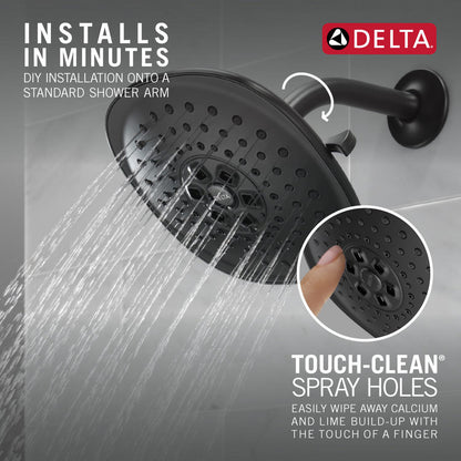 Pomme de douche pluie 3 réglages Delta Universal Showering H2Okinetic - 52686