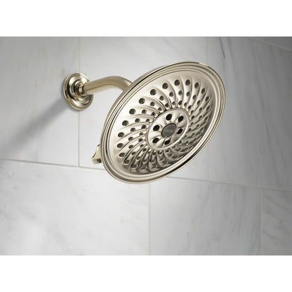 Delta Universal Showering Pomme de douche pluie 3 fonctions H2Okinetic de 8 po - 52687