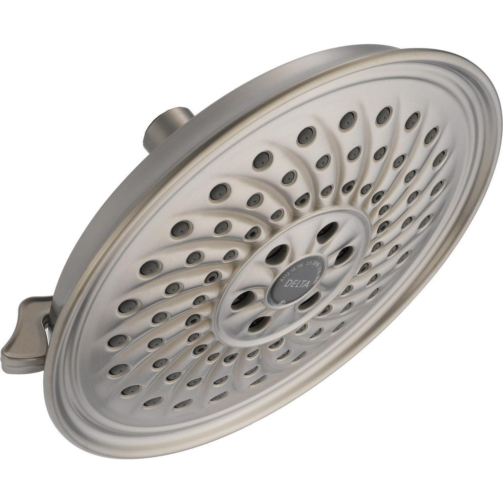 Delta Universal Showering Pomme de douche pluie 3 fonctions H2Okinetic de 8 po - 52687