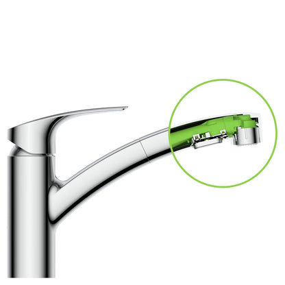 Grohe Eurosmart Single-Handle Dual Spray Pull-Out Kitchen Faucet 1.75 GPM - 30306