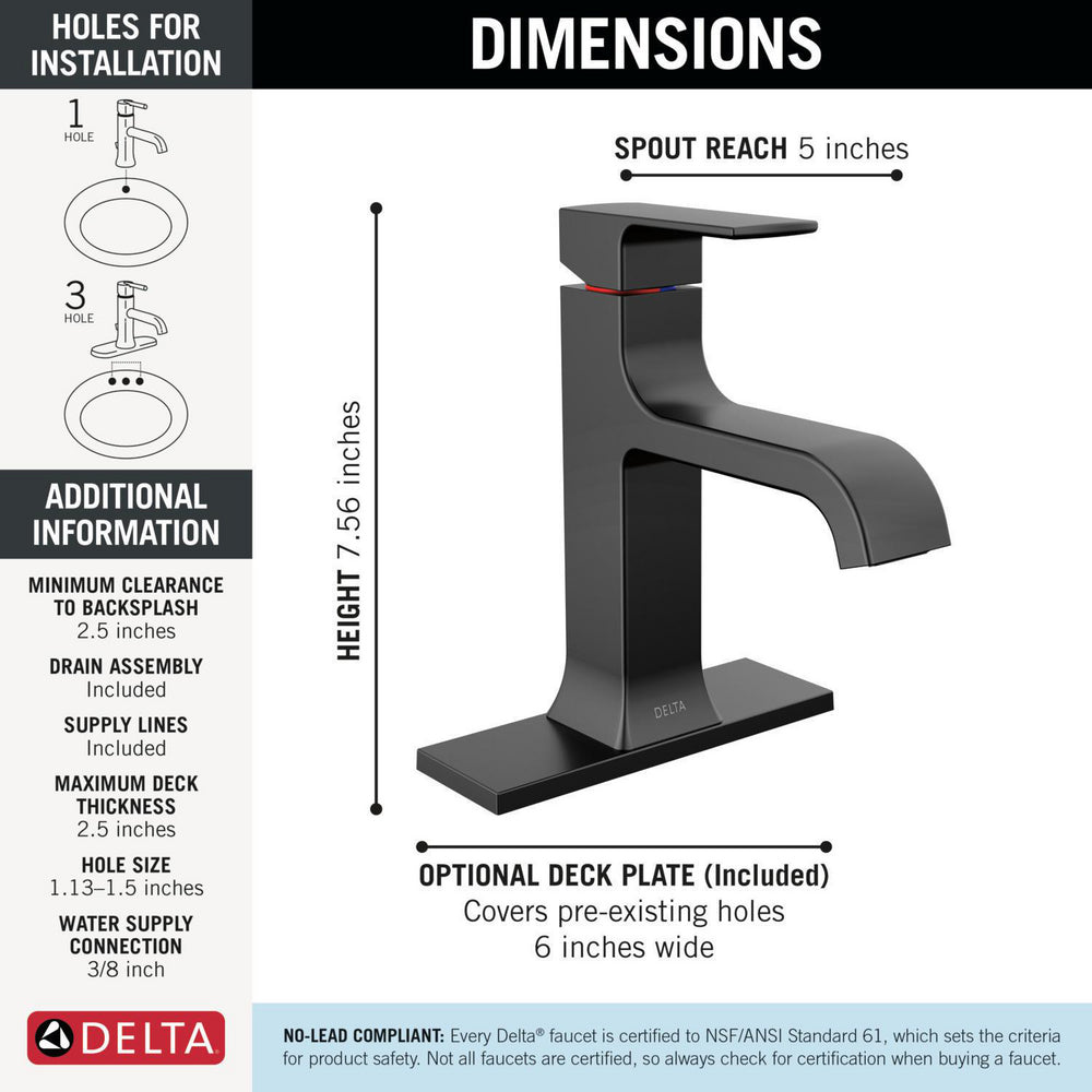 Delta Velum Single Handle Bathroom Faucet
