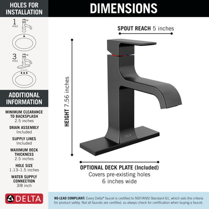 Delta Velum Single Handle Bathroom Faucet