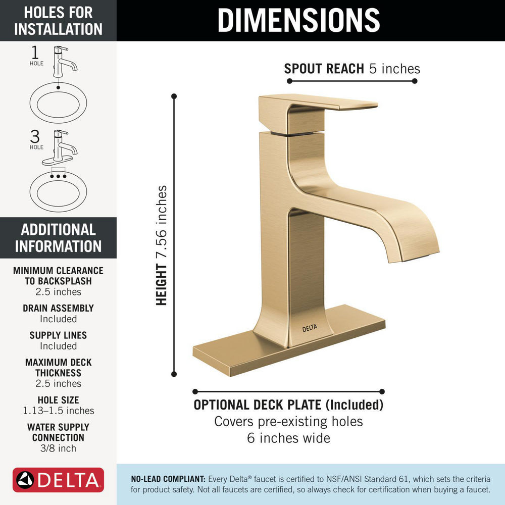Delta Velum Single Handle Bathroom Faucet