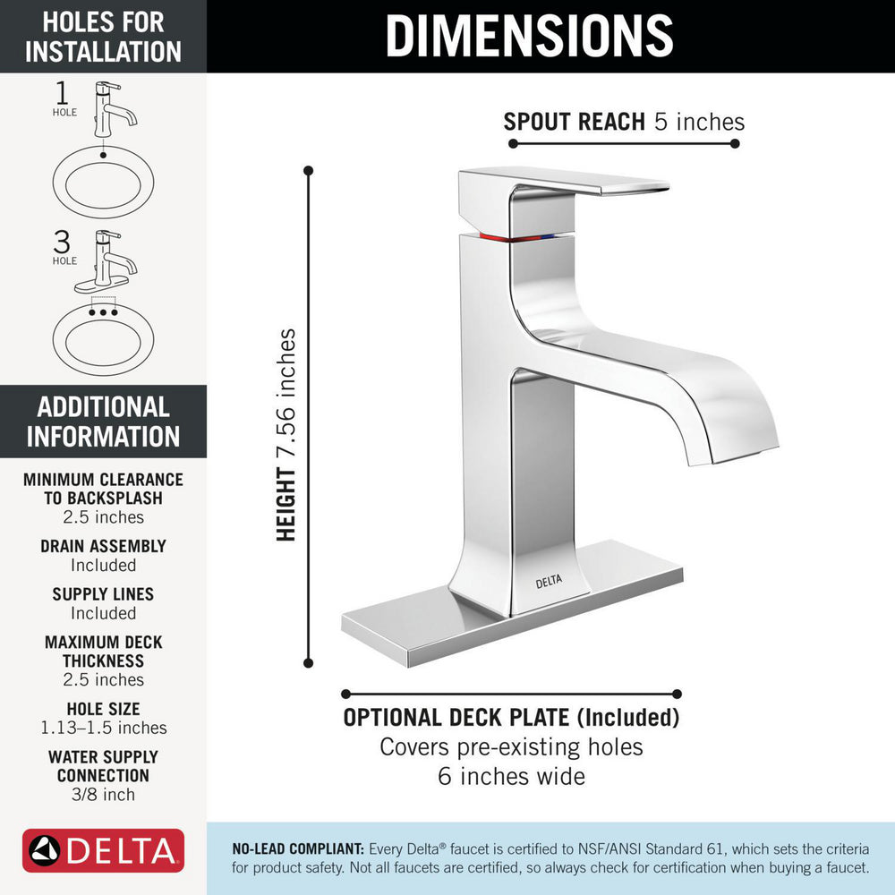 Delta Velum Single Handle Bathroom Faucet
