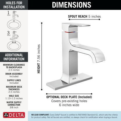 Delta Velum Single Handle Bathroom Faucet