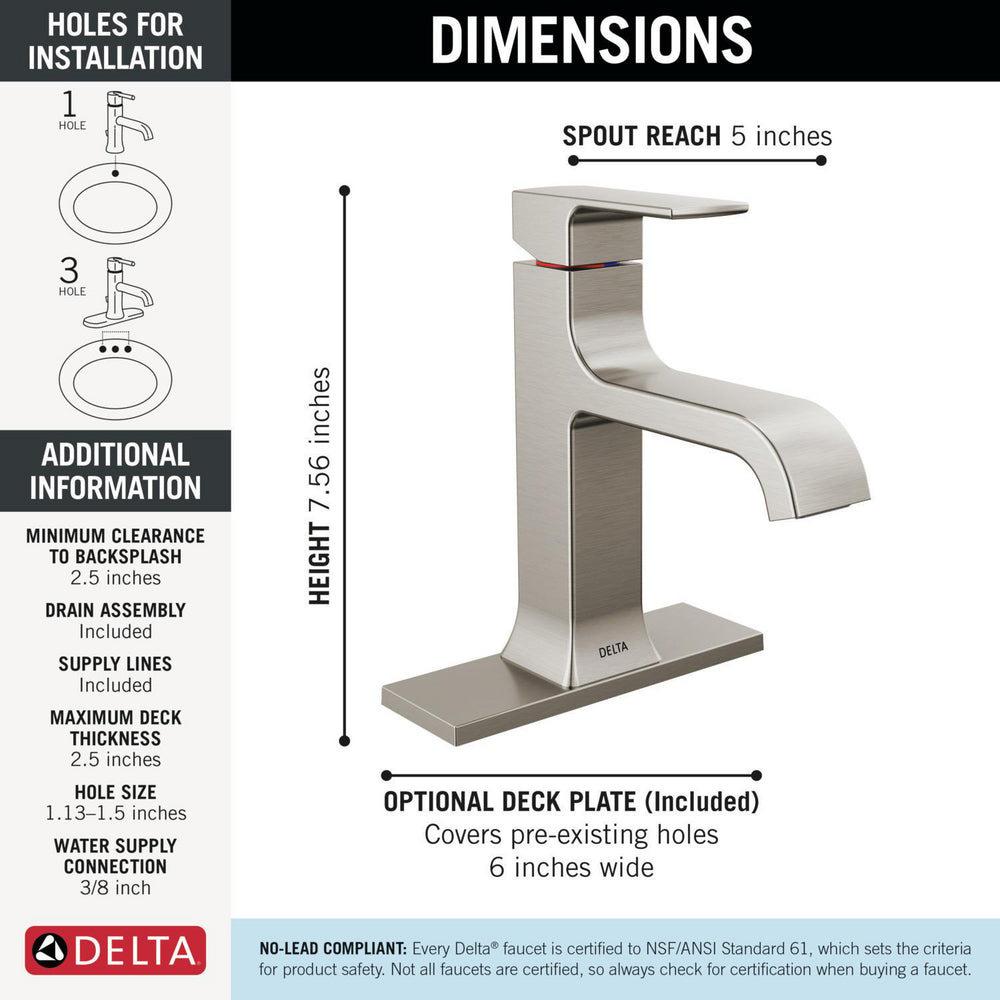 Delta Velum Single Handle Bathroom Faucet