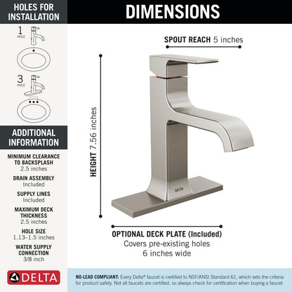 Delta Velum Single Handle Bathroom Faucet
