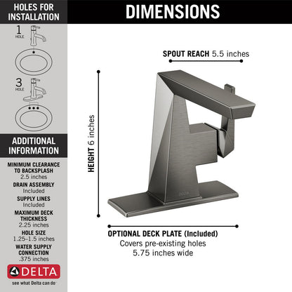 Delta Trillian Single Handle Bathroom Faucet