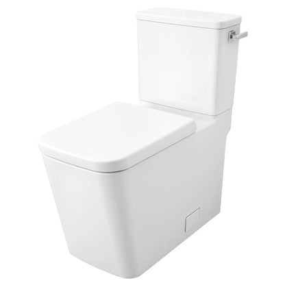 Grohe Eurocube 2-piece 4.8 Lpf (1.28 gpf) Right-Hand Trip Lever Right Height Elongated Toilet - 39662