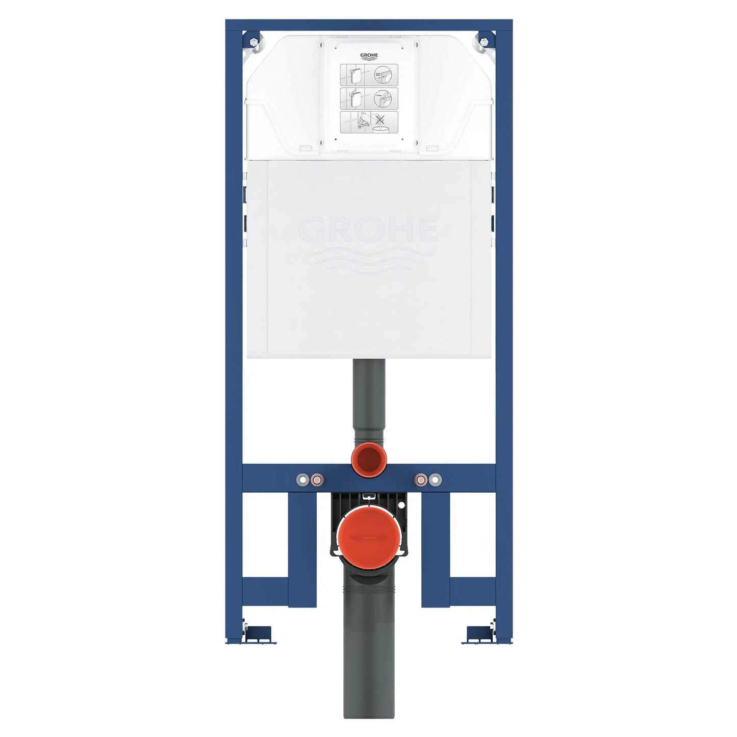 GROHE 39688000 Rapid SL Slim 2” x 4” in-Wall Carrier for Toilet