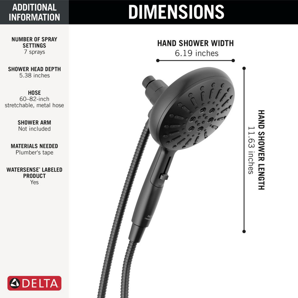 Delta 7-Setting SureDock Magnetic Hand Shower - 54910